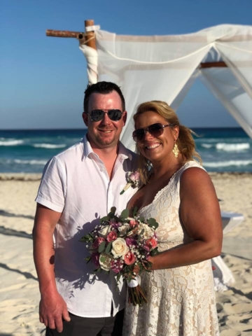 Beach Wedding Couple